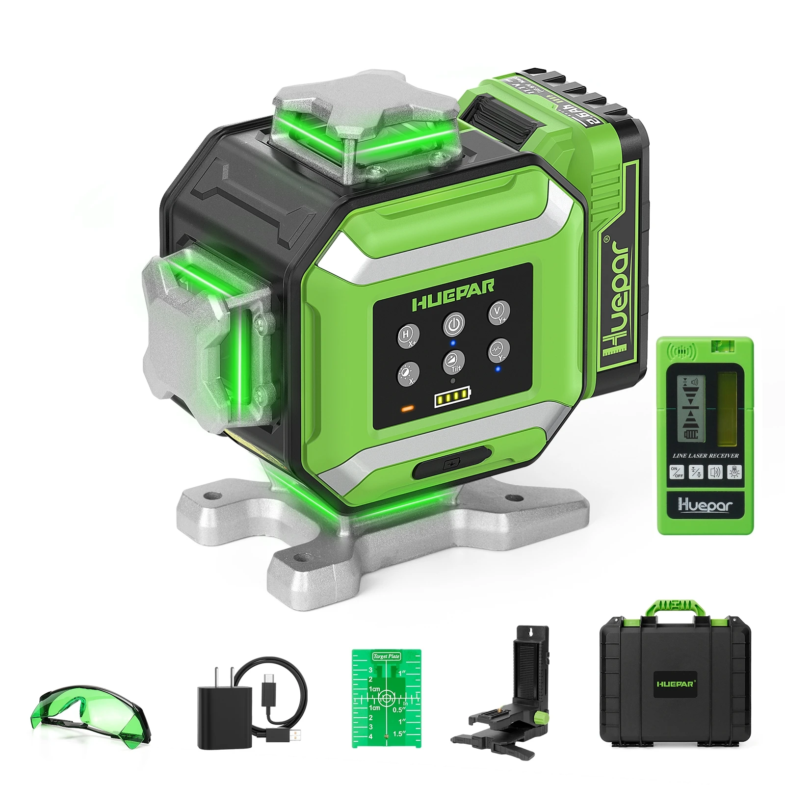 DP04CG-BT 16 Green Lines 4D Self-leveling bluetooth Control Laser Level with Lig