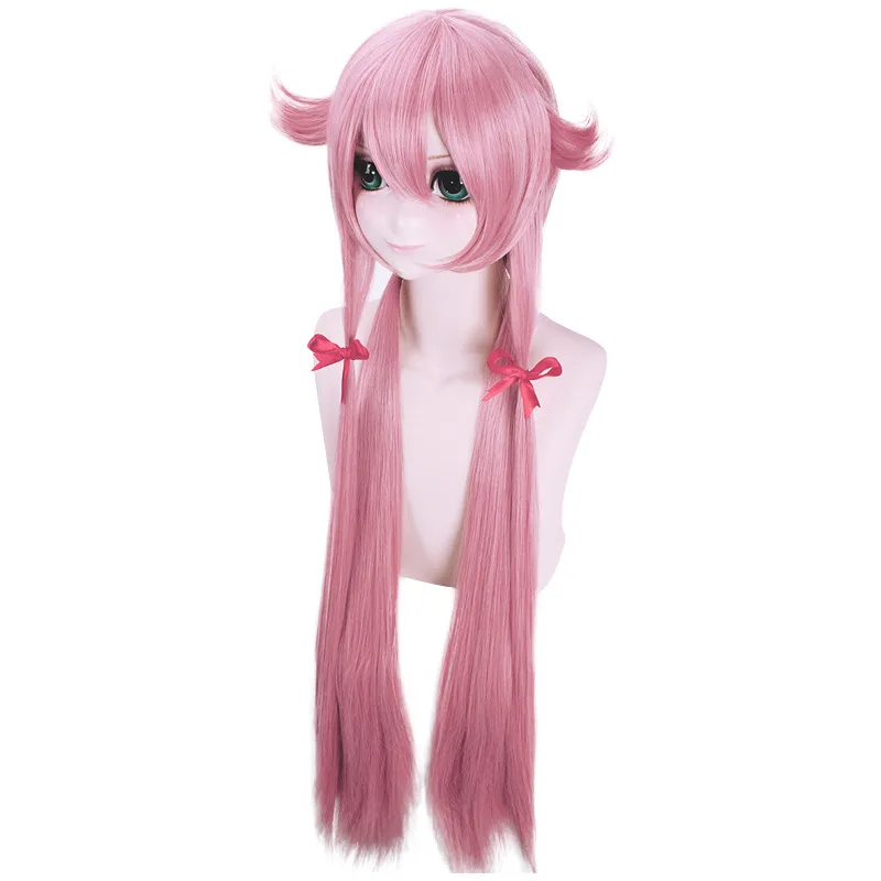 Synthetic Wig The Future Diary Yuno Gasai 80cm Long Women's Cosplay Costume Wig