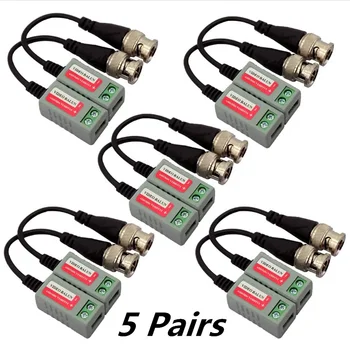 Ricetrasmettitore Video Balun HD CVI TVI AHD per Telecamere di Sicurezza CCTV, Trasmissione di Rete BNC 1080P