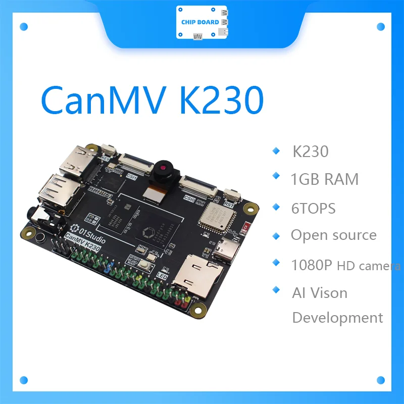 CanMV K230 AI Development Board Demo Embedded K210 Camera Module Kendryte Visual Recognition Intelligence Single Board Computer Mini Development Board AI Board