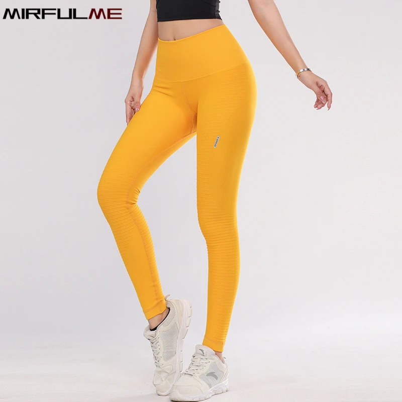 

Women Sport Leggings High Waist Yoga Pant Tummy Control Running Trousers Textured Jogging Leggins Hip Lifting Gym Fitness Tights