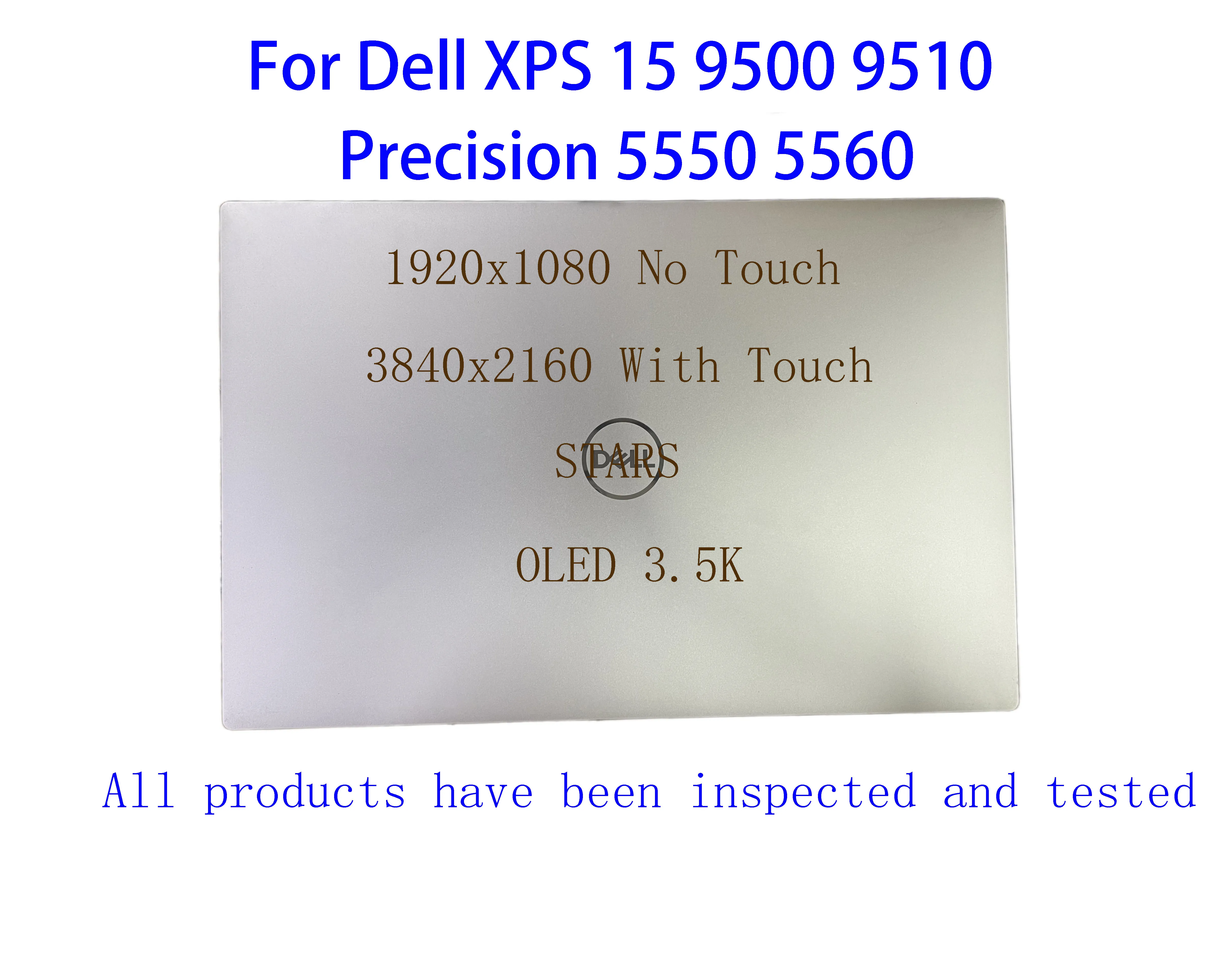 Dell XPS 15 15.6 9500 Precision 9510 5550 P91F P91F001 P91F002 P91F003 화면 LCD 터치 디스플레이 교체 어셈블리 용 5560 인치