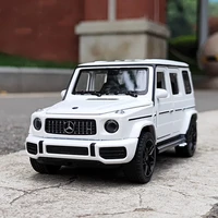 1:32 Benzs-G63 G63 SUV Alloy Car Model Diecast Metal Off-road Vehicles Car Model Simulation Sound Light Collection kids Toy Gift 2