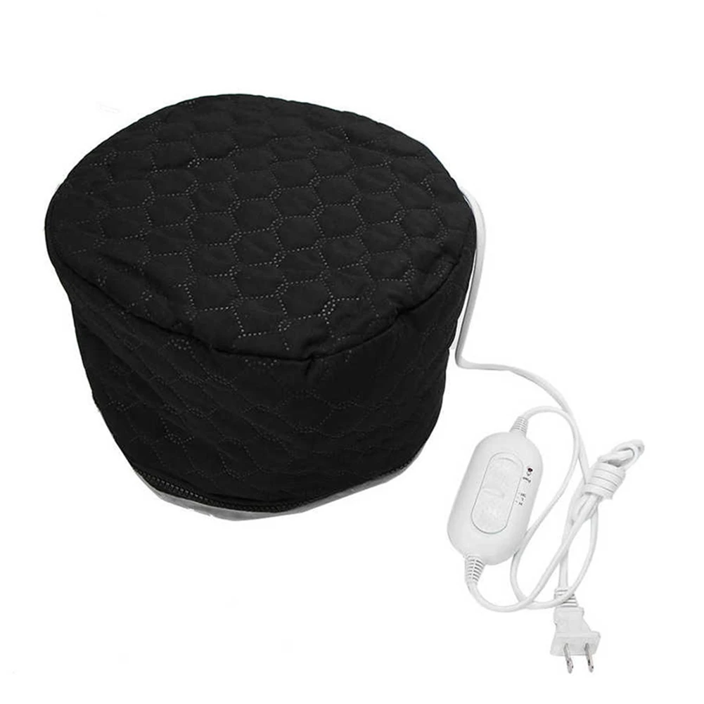 Household Electric Heating Hat Cap Adjustable Hot Oil Treatment Hat Salon Barber Accessories for Hair Care US Plug
