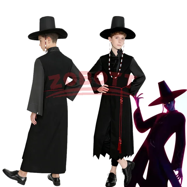 Anime film garçons jeu de rôle accessoires fête Cosplay ensemble pour K-POP garçons Jinu Halloween fête Cosplay bande dessinée exposition Costume tenue 1