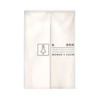 Cartoon Rest Room Printed Japanese Door Curtains for Men Women Toilet Entrance Decoration Linen Partition Doorway Curtains 2