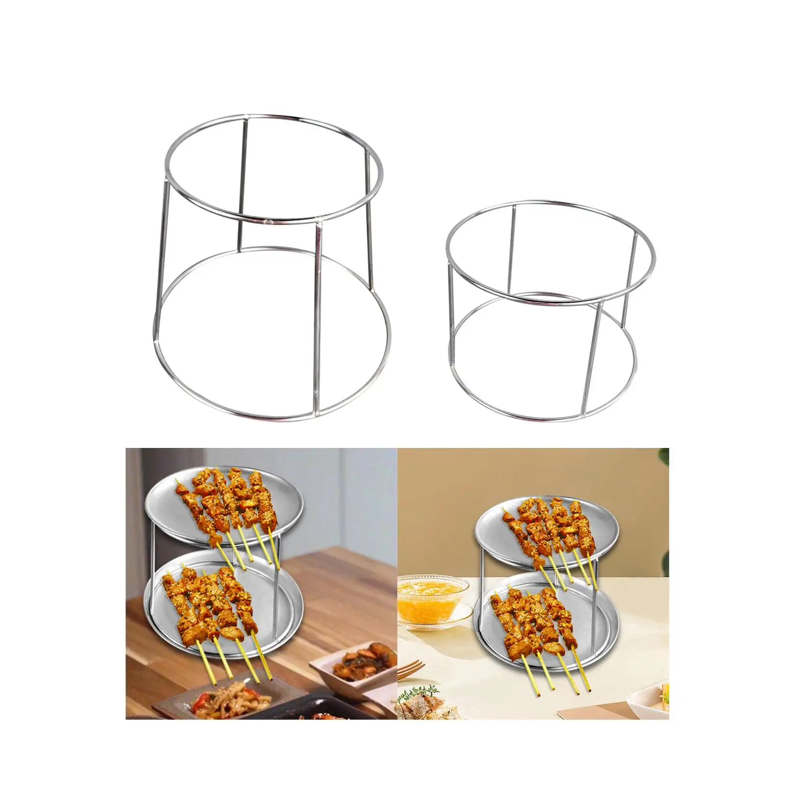 Food Serving Riser Tray Riser Lightweight Stand Multipurpose 2 Tier Seafood Tray Rack for Snack Pizza Dessert Cupcake Cafe Food Serving Riser Tray Riser Lightweight Stand Multipurpose 2 Tier Seafood Tray Rack for Snack Pizza Dessert Cupcake Cafe