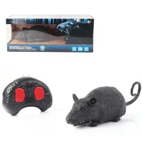 [Funny] Electronic pet Remote Control RC simulation light flash Mouse toy model Tricky prank Scary robotic insect animal Toy 1
