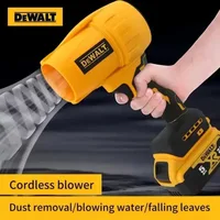 NOUVEAU DEWALT Souffleur d'air sans fil, ventilateur turbo sans balais, souffleur puissant 800G, outil de soufflage de poussière portatif, batterie rechargeable 20V 6A 2