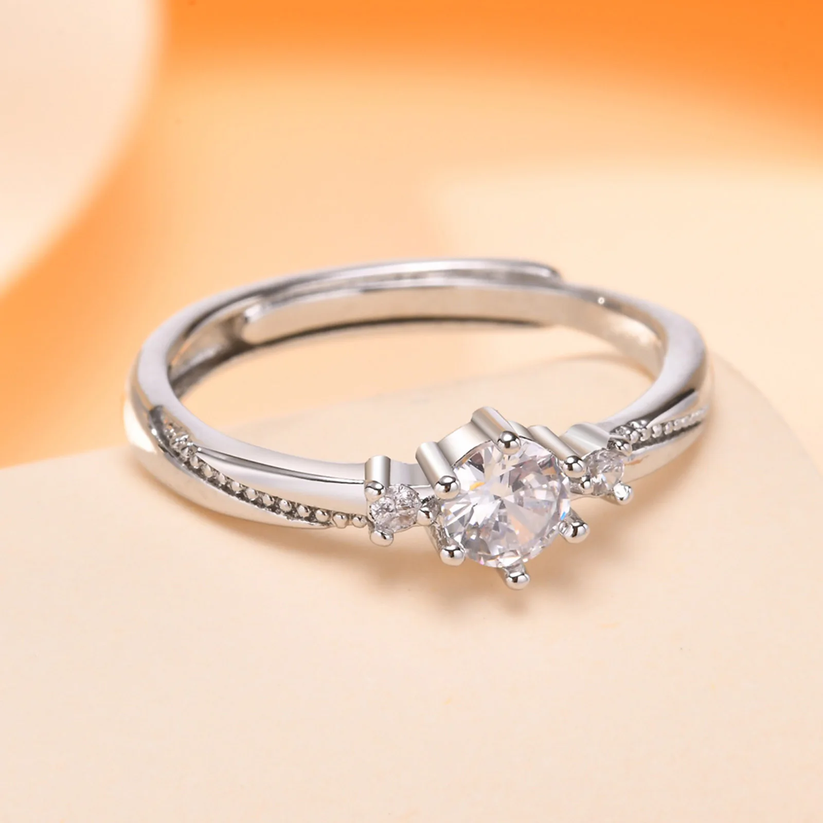 Women Solitaire Ring Wedding Engagement Anniversary Gift