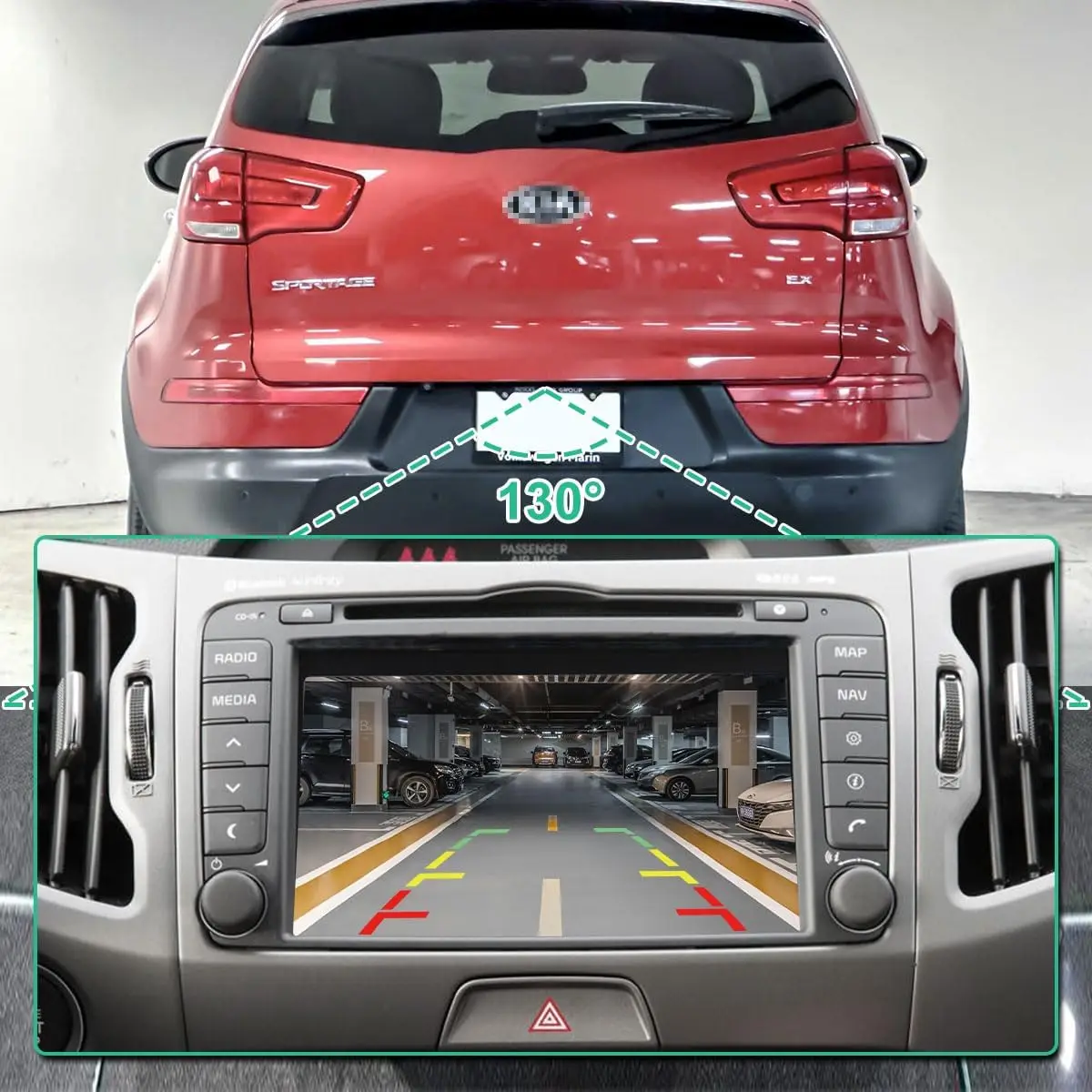 95750-3W100 95750-3W110 후방 카메라는 Kia Sportage 2011 2012 2013 2014 2015 2016 백업 주차 보조 방수 기능이 있습니다.