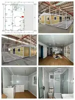 บ้านวิลล่าเคลื่อนที่สำเร็จรูปขนาดเล็กแบบปรับแต่งได้ 2/3 ห้องนอน บ้านคอนเทนเนอร์แบบขยายได้ ราคาขาย 6