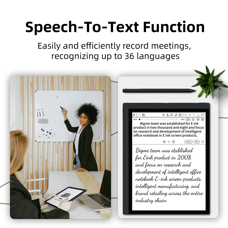 BIGME B1051 電子ブックリーダー、10.3 インチ電子ブックリーダー、E