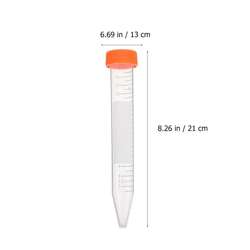 10PCS-100PCS Lab Atomization Tube Lab Centrifuge Tubes Graduated Test Tubes With Screw Caps PP Plastic Microcentrifuge