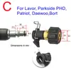 Pressure Washer Hose Outlet Connector Converter For Karcher Lavor Bosch Nilfisk STIHL AR Blue To M22 Connect 6