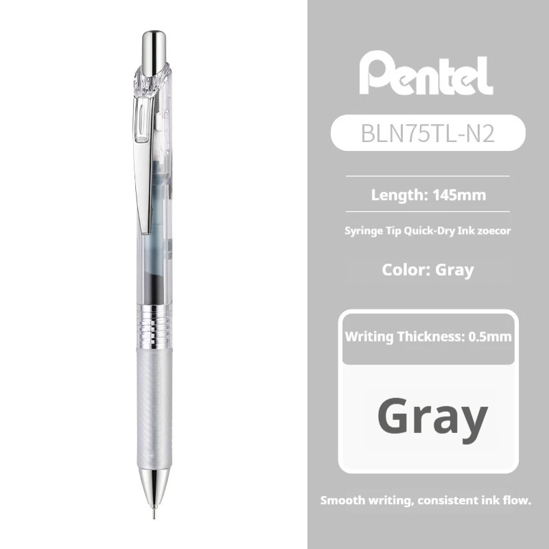 Vibrant Retractable Gel Pen with Quick-Dry Ink and Clear Barrel
