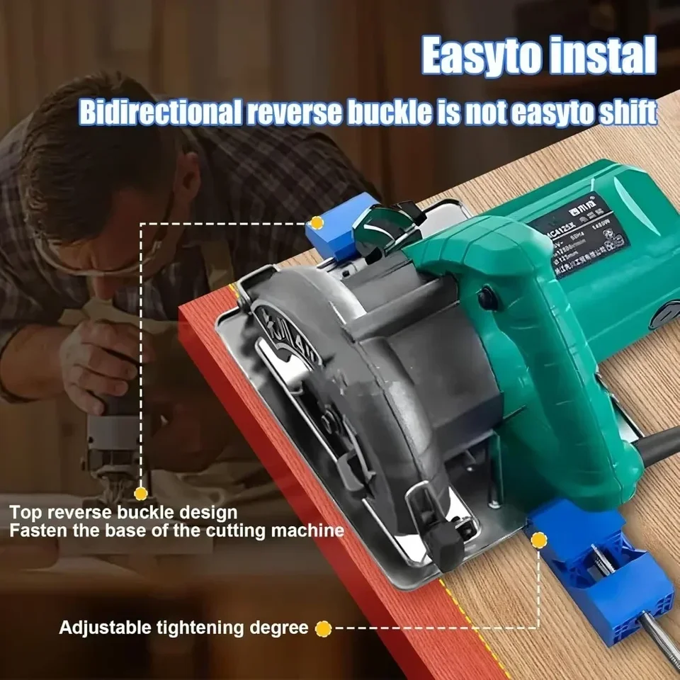 Guida Di Taglio Regolabile Per Seghe Circolari - Accessorio Di Precisione Per Lavorazione Legno E Fresatura - Foto 2