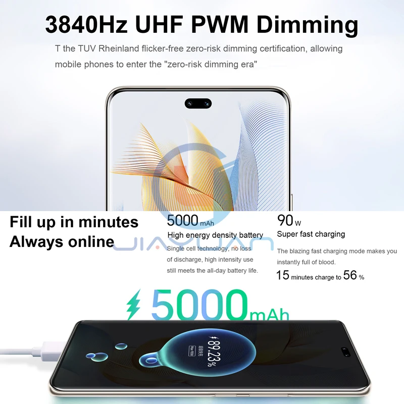 New Original Honor 90 Pro 5G Mobile Phone 6.78 Inch 120Hz Screen Snapdragon 8+ Gen 1 Octa Core 200MP Camera NFC Smartphone