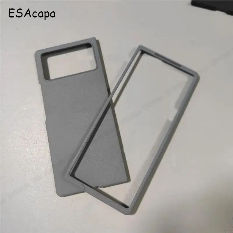 Sandstone Matte Ultra Thin Non-Slip Flip Phone Case - Hard PC Protective Bumper Back Cover