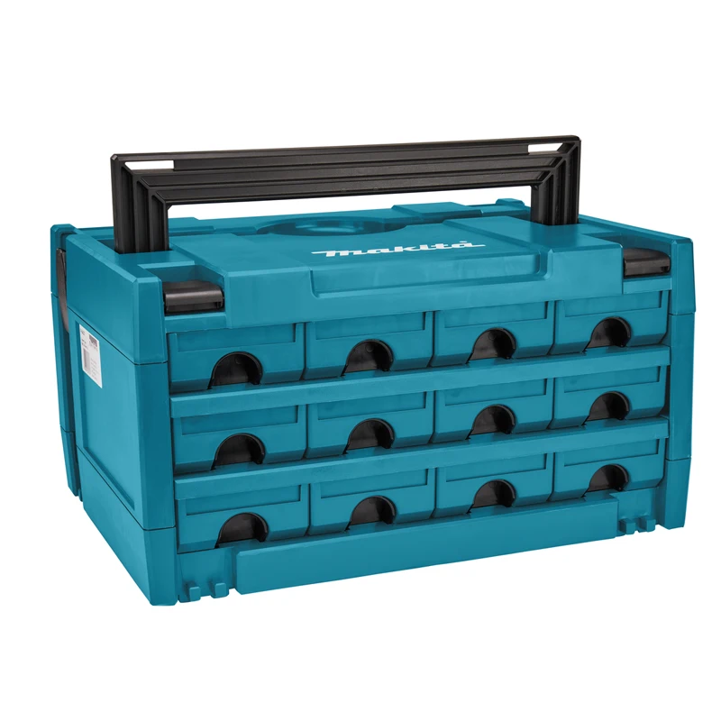 Makita Drawer Interlocking Case P-84311 P-84349 P-84333 P-84327 Stackable DIY Storage A-60632 TR00000002 Wheelbarrow Portable 6