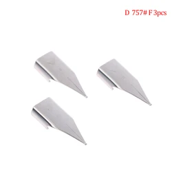 Set of 3 Dazzling Art Pen Nibs for School and Office Use (D)