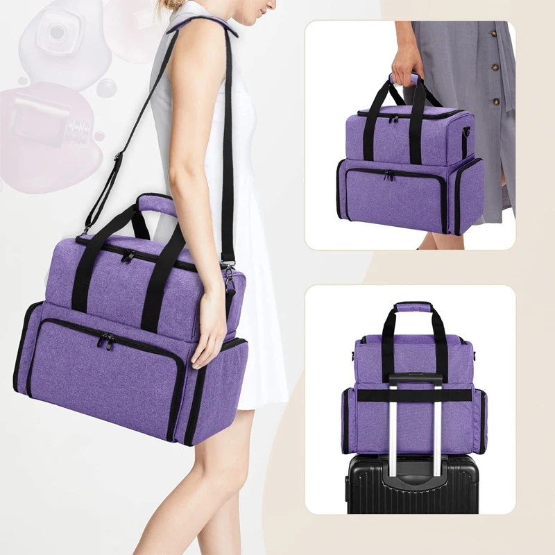 Manicure Bag Cosmetic Bag Large Capacity Travel Portable Women Makeup Case Multifunctional Toiletry Mother Child Package Storage 5