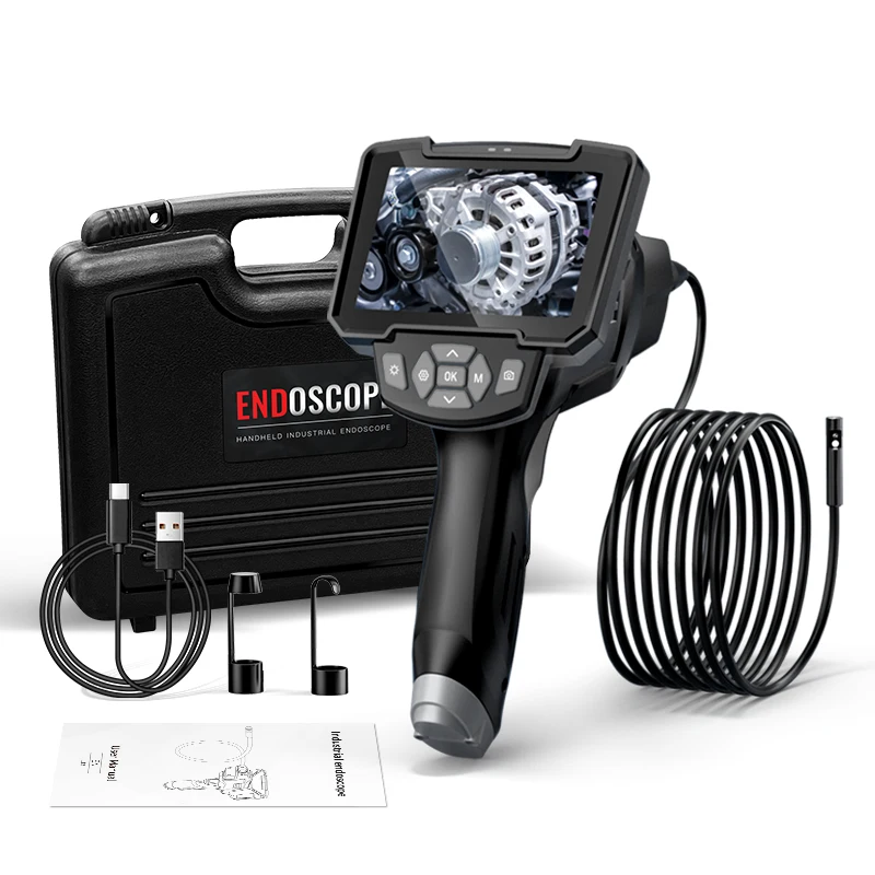 

4.3" Lcd Screen Pipe Inspection 8mm Industrial Endoscope Camera Portable Endoscope 720p Camera Camera Endoscope Hd