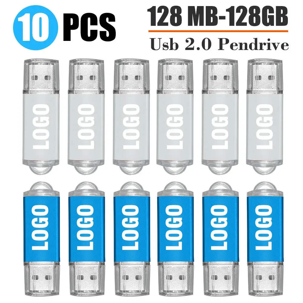 USB Flash Drive 2GB 4GB 8GB 10 Pack for Date Storage