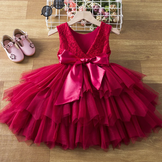 Vestido Infantil De Princesa Para Meninas, Roupas De Festa Para Bebês  Recém-nascidos, Para Primeiro Ano De Aniversário E Natal - Vestidos -  AliExpress