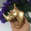 gold rhinoceros