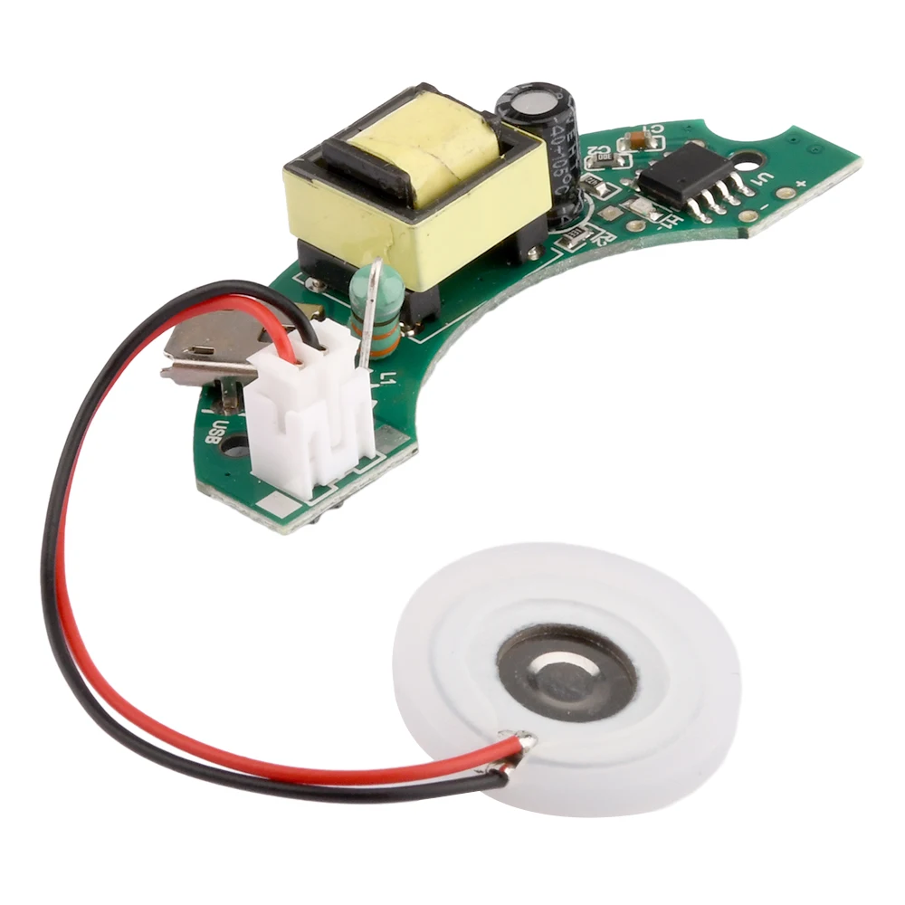 USB 가습기 모듈, 반원 회로 기판, 108KHz 드라이버 보드, 분무기 가습기 모듈, PCB 전자 보드, DIY, DC5V, 2W