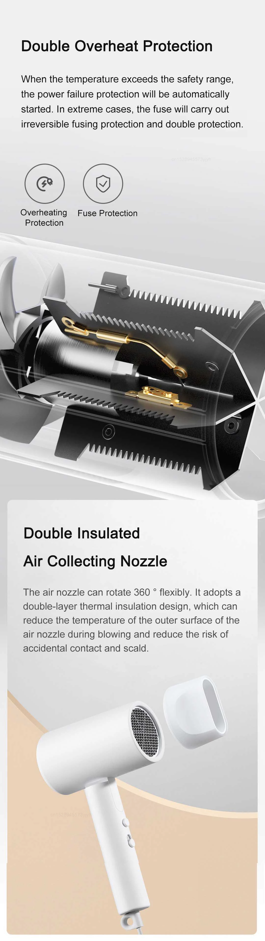 Xiaomi Mijia H101 Portable Anion Hair Dryer Price in Bangladesh