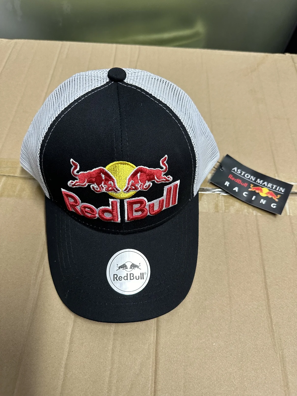 Red Bull Baseball cap Mesh Hat Embroidered Men's and Women's Outdoor Multi functional Racing 4 Colors