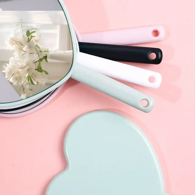 Miroir de maquillage d'amour miroir de maquillage à main nouveaux miroirs de maquillage Style fille douce adapté à transporter 3