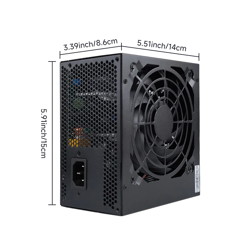 SEJISHI fonte 750W PC PSU Power Supply Unit Black Gaming Quiet 120mm Fan 24pin 12V ATX Desktop Computer Power Supply Diy Gaming