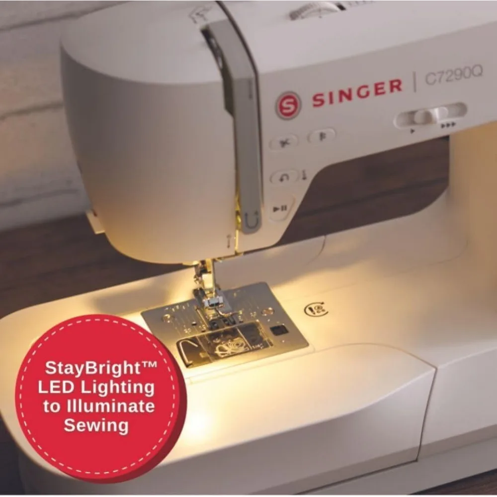 C7290Q Computerized Sewing & Quilting Machine with Extension Table, 12 Presser Feet & Accessories|417 Stitch Applications 5