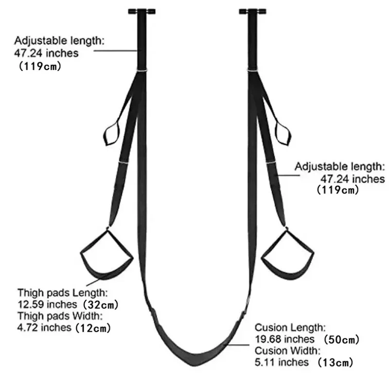 BDSM Door Swing Adjustable SM Games Bondage Swing Spreader Open Legs Women Adult Sex Toys for Couple Sex Flirting