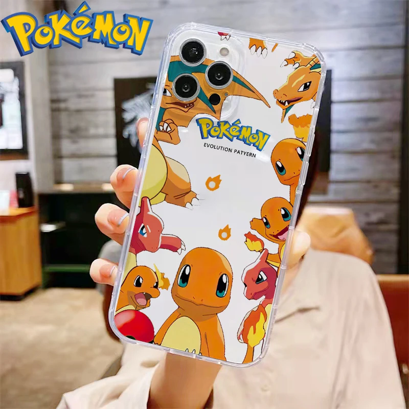 mous wallet Pokemon Pikachu Cute Ultra Thin Clear Phone Case For Apple iPhone 11 12 13 Pro 13 12 Mini X XR XS Max 6 6s 7 8 Plus Cover Funda mobile pouch waterproof