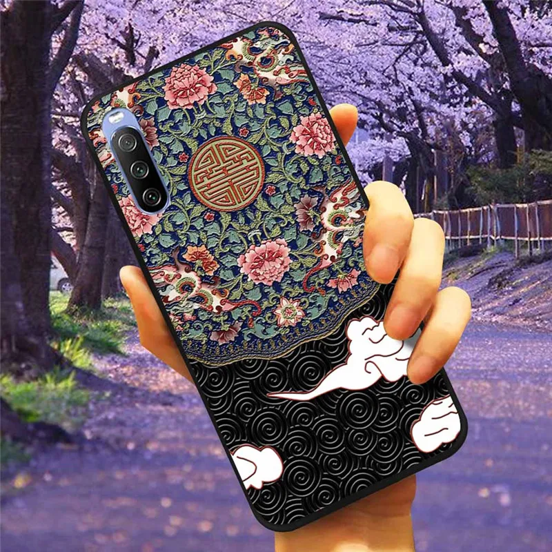 3D Flower Relief Soft Silicone Emboss Phone Case Cover