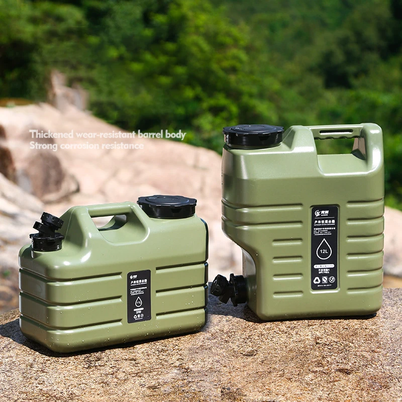 11L Outdoor Water Bin Large Capacity Portable Water Bag With Detachable Faucet For Camping Fishing Picnic Hiking Car Accessories