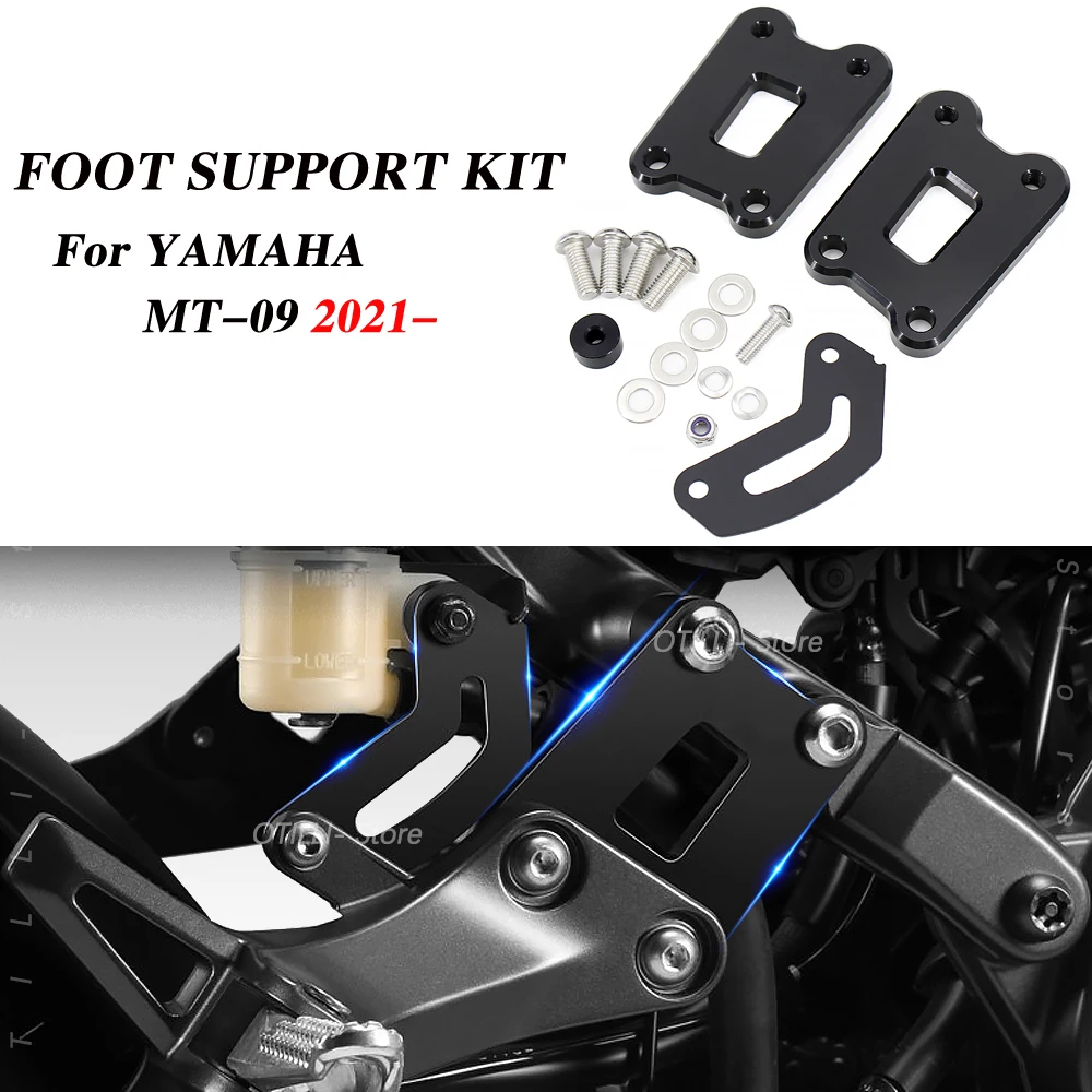 

For YAMAHA MT-09 2021 For mt09 Motorcycle Parts Foot pegs Lowering Kit Passenger Footrests Supports Kit