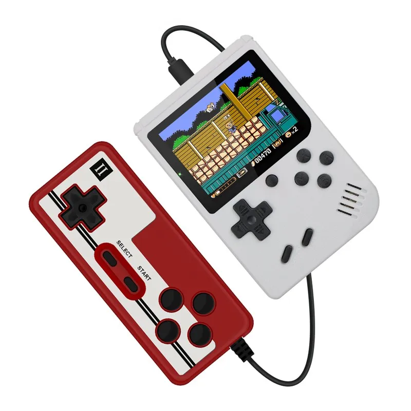 Retro Portable Mini Handheld Video Game Console 8-Bit 3.0 Inch Color LCD Kids Color Game Player Built-in 400 games 