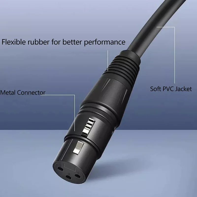 3  5  Ŀ XLR ̺ - M/F OFC  ̾ ũ ͼ   DMX ̺ 0.3m 1m 3m 5m 10m 15m