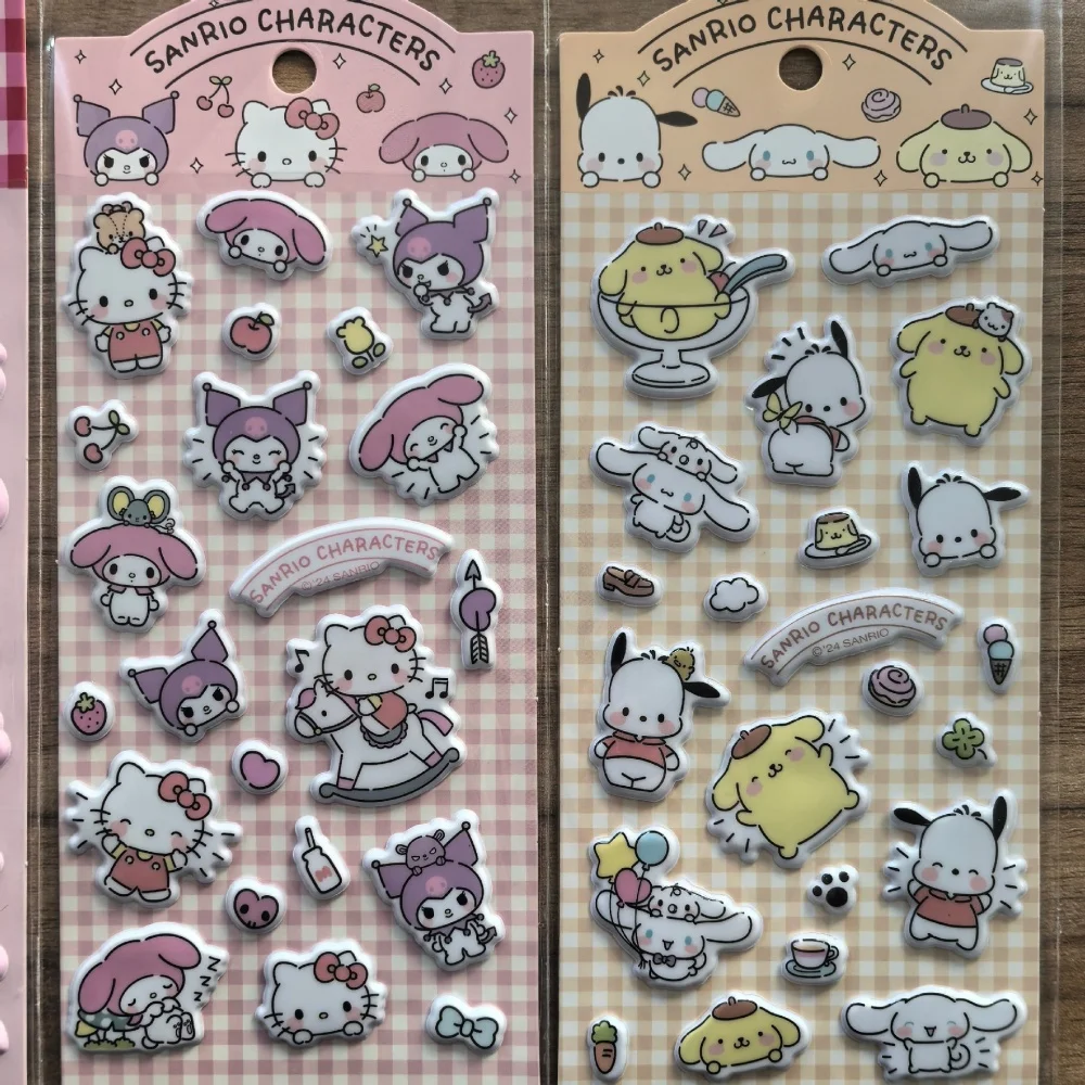 Pegatinas Originales de Sanrio para Diario, Hello Kitty, Cinnamoroll ...