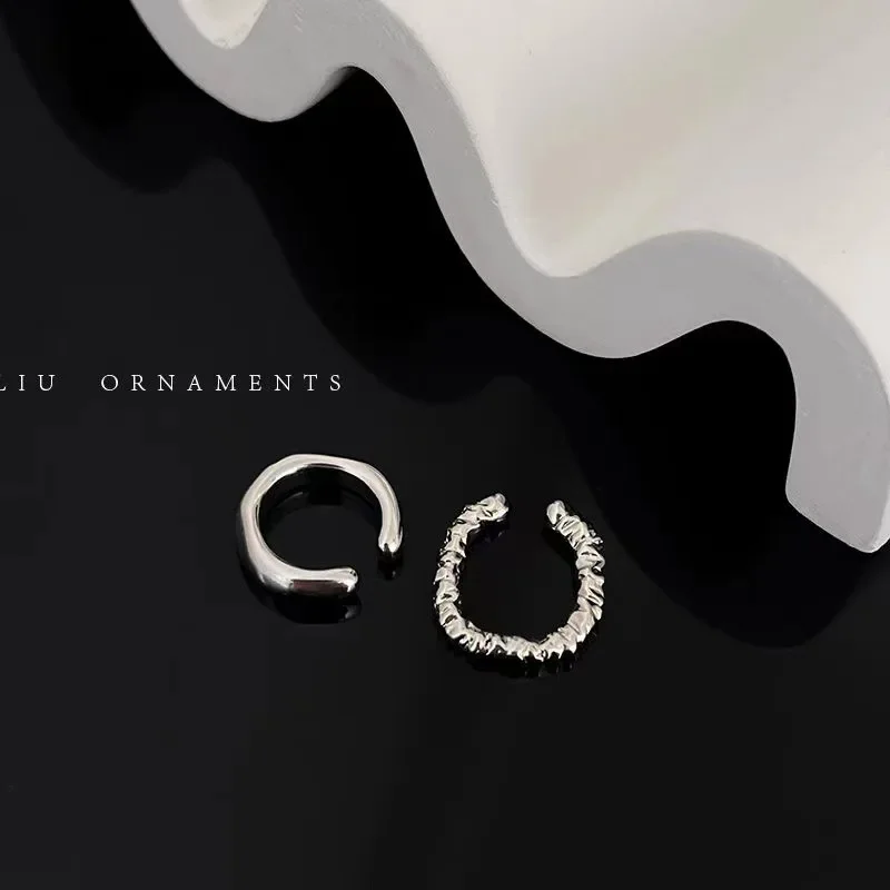 Ear Clip Earrings Clip Earrings Ear Clip Ear Accessories Punk Irregular Geometric Ear Cuff Earrings for Women Non-Piercing Metal Ear Clip Fake Cartilage Fashion Jewelry Party