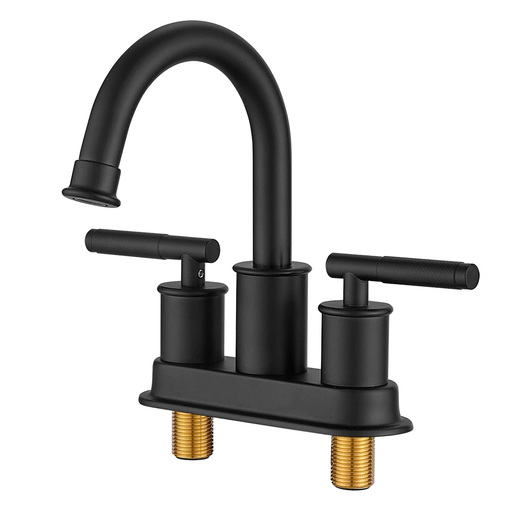 Bathroom Sink Faucet 2 or 3 Hole 4 Inch 2 Handle Plating