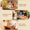Robotime Rolife Cozy Kitchen 3D Wooden Puzzle DIY Miniature House Kit Gift For Kids DG159 4