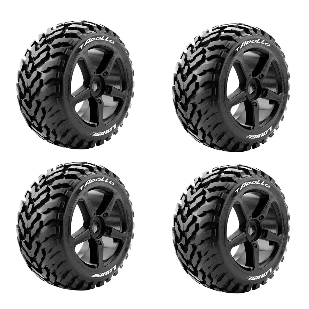 LOUIS 1/8 Remote Control Model Off-road Tire L-T3252 High-performance Flying Slope Tire Sturdy and Durable Tire 17mm Adapter