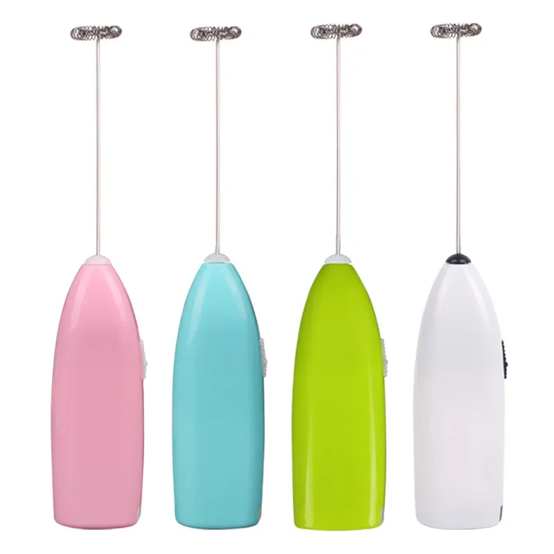 Milk Frothers Handheld Stainless Mini Electric Egg Beater Coffee Milk Tea Blender Beat Up the Cream Stirring Kitchen Tool