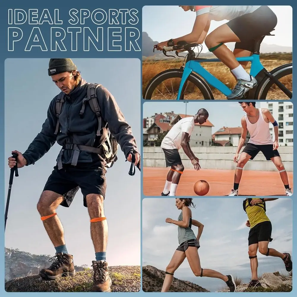 Silicone Patella Tendon Knee Straps Knee Support Fixed Protection Patella Knee Strap Highly Elastic Flexible